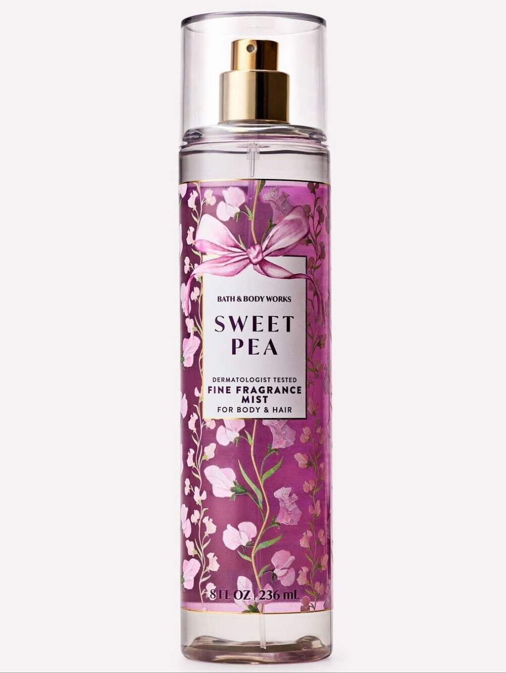 Bath & Body Works Sweet Pea Fine Fragrance Body Mist 8oz NEW